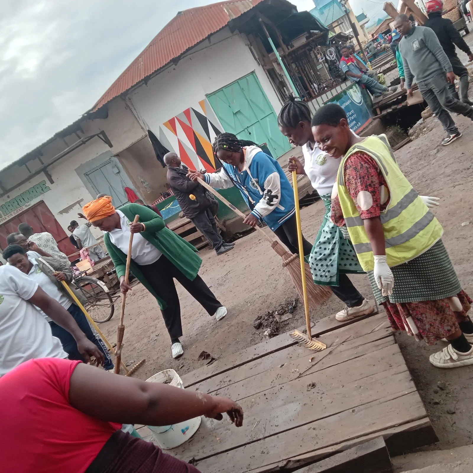 Nzovwe market — Environment cleaning around nzovwe market